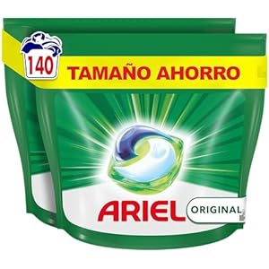 140 Cápsulas Ariel All-in-One Detergente Lavadora