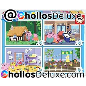 Peppa Pig Set de 4 Puzzles de 20 a 80 Piezas