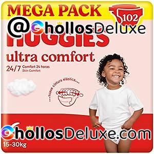 102 Pañales Huggies Ulltra Comfort Talla 6 15-30Kg