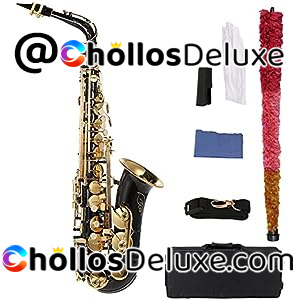 Saxofón Latón Lacado Dorado +Extras