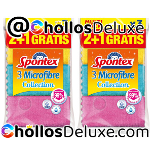 2x Spontex 3 Paños Microfibra
