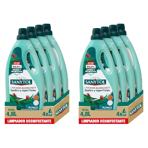 8x Sanytol 1200ml Limpiador Desinfectante Hogar