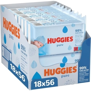 Pack 18 Paquetes Huggies Pure Toallitas