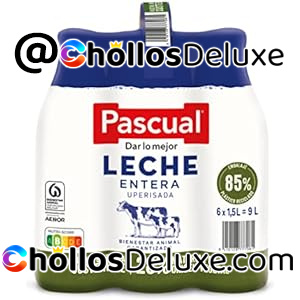 6x Pascual Leche Entera Bienestar Animal 1.5L