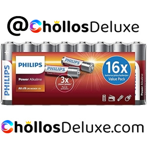 Paquete de 16 Pilas Alcalinas AA Philips