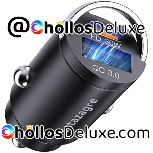 Cargador Coche USB Tipo C 30W +QC3.0