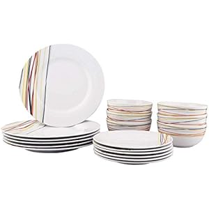 Amazon Basics Vajilla de 18 Piezas