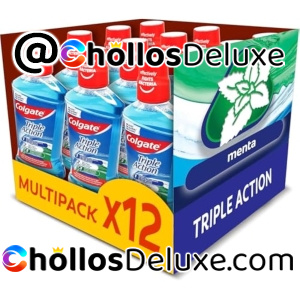 12x Colgate Enjuague Bucal Triple Action 500ml