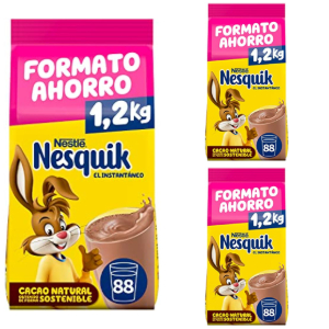 3x Nesquik Cacao Soluble Instantáneo 1.2Kg