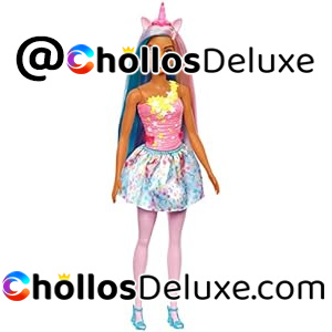 Barbie Unicornio Muñeca con Cuerno Rosa