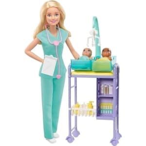 Barbie Quiero Ser Pediatra Muñeca +Extras