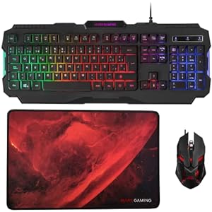 Pack Mars Gaming Teclado +Ratón +Alfombrilla