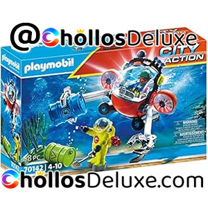 Playmobil City Action Rescate Marítimo: Operación Medio Ambiente con Bote de Buceo