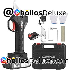 Tijeras Electricas de Podar 30mm +2 Baterías +Extras