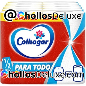 12 Rollos Papel de Cocina Multiusos Colhogar Paratodo Maxirolls