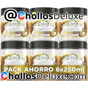 Pack de 6 Herbal Essences BIO:Renew Mascarilla Hidratación Leche De Coco 250ml