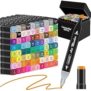 Estuche 80 Rotuladores de Doble Punta