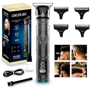 Cecotec Bamba PrecisionCare Samurai Cortapelos +4 Peines Guía