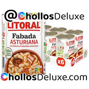 6x Litoral Fabada Asturiana Plato Preparado Sin Gluten 420g