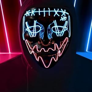 Máscara LED 3 Modos Halloween