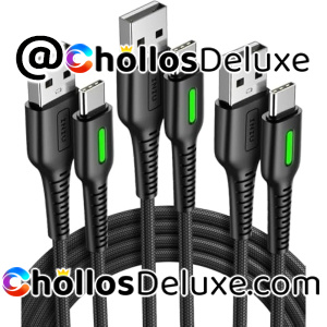 Pack 3 Cables USB Tipo C 3.1A