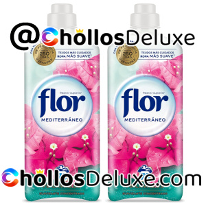 2x Flor Mediterráneo Suavizante Concentrado 78 Lavados