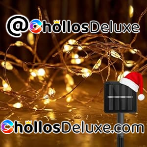 Guirnalda Luces Exterior Solar 12m 2700K IP65 100LEDs