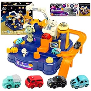 Pista de Coches Espacial +4 Vehículos