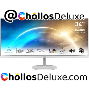 MSI Pro MP341CQW Monitor Profesional Curvo 34” UWQHD 100Hz VESA