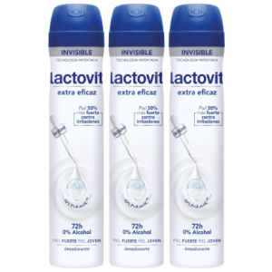 3x Lactovit Desodorantes con Microcápsulas Protect