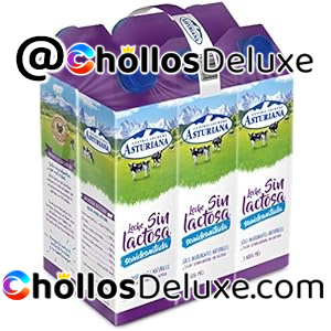 6x Central Lechera Asturiana Leche sin Lactosa Semidesnatada 1L