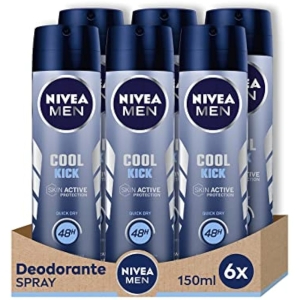 Pack de 6 Nivea Men Cool Kick Spray 150ml