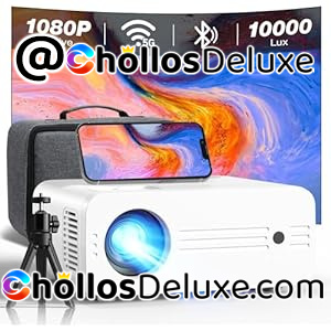 Proyector WiFi Bluetooth 5G 10000 Lumens con Estuche