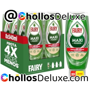 8x Fairy Maxi Poder Lavavajillas Liquido 540ml
