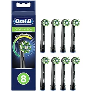 8x Oral-B CrossAction Recambios Tecnología Clean Maximiser