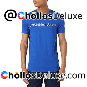 Calvin Klein Jeans Camiseta Delgada con Logotipo Institucional S/S Hombre