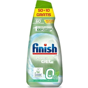 Finish Power Gel 0% Detergente Lavavajillas 60 Lavados