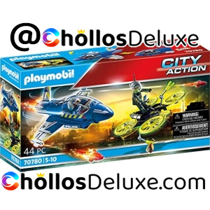 Playmobil City Action Policía Avión: Persecución Dron