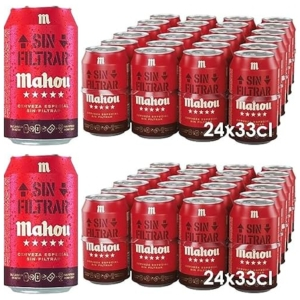 Pack de 48 Mahou Cerveza Sin Filtrar 33cl