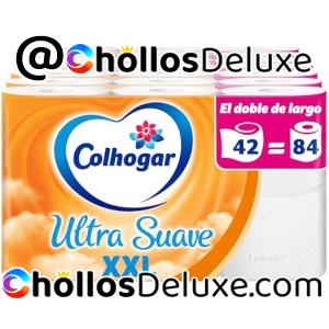 42 Rollos Colhogar Papel Higiénico Doble Ultra Suave XXL