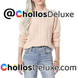 Amazon Essentials Jersey de Punto Trenzado para Mujer