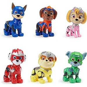 Pack de 6 Figuras Patrulla Canina La Super Película