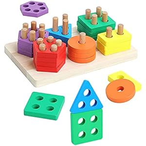 Juguete Montessori 24 Piezas Formas Geométricas