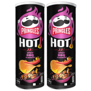 2x Pringles Hot Spicy BBQ Flavour 160g