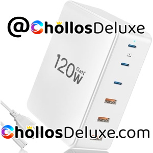 Cargador USB Tipo C 120W 6 Puertos