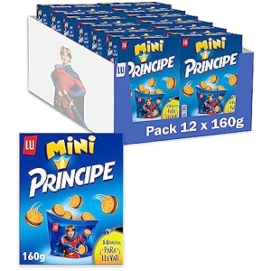 Pack de 12 Príncipe Mini Galletas Chocolate con Leche 160g