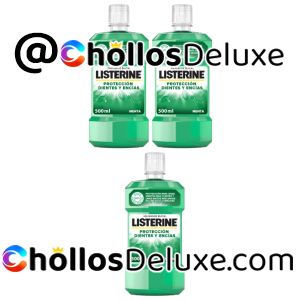 3x Listerine Protección Dientes y Encías Enjuague Bucal 500ml