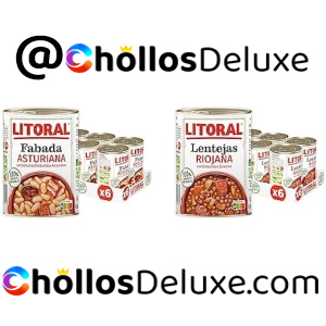 Pack de 6 Fabada Asturiana 420g +6 Lentejas Riojanas 425g Litoral