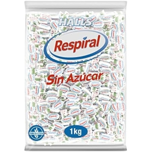 Bolsa 1Kg Respiral Caramelos Sin Azúcar Mentol y Eucalipto
