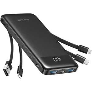 Powerbank 10000mAh con Cables Integrados 6 Salidas